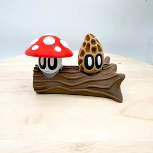 3D Printed Blob Lab Mini Cactus Mushroom plants collectible