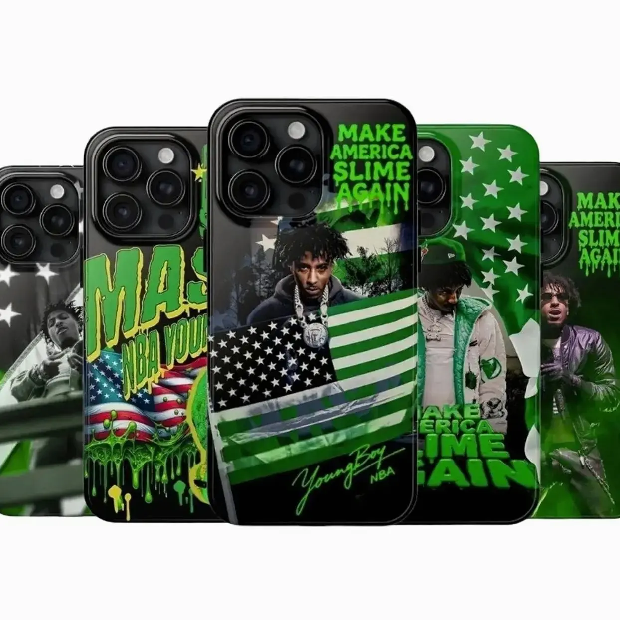 YoungBoy NBA Rapper Hiphop Compatible with iPhone 17, 16, 15, 14, 13, 12, 11, X & Galaxy.