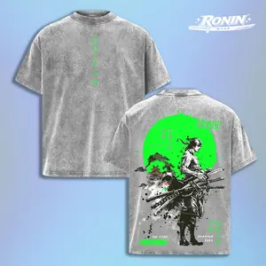 Roronoa Zoro Tshirt - Vintage Oversized Double Sided Anime Graphic T-Shirt, One Piece Collab, Acid Wash Lightweight Streetwear Menswear, Anime & Manga Lovers, Retro Casual Wear for Fans