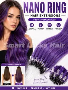 Fantasy Color Hair Extensions – Purple Blue Green Pink Grey | Soft & Natural Remy Hair  TikTok Viral Colored Hair Extensions | Soft Straight Remy Hair | Multi Shades Available
