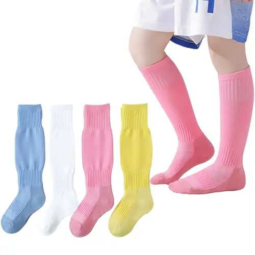 Yellow/Sky Blue/Pink/White_4 Pairs