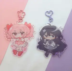 Madoka Magica Keychain Acrylic Charms, Cute, Durable, And Perfect For Bags, Keys, Or Gifts. Great For Daily Use Or As Thoughtful Little Gifts For Your Friends And Yourself.