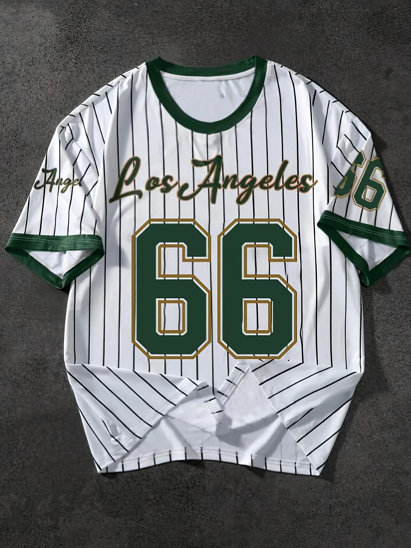 Los Angeles 66" Men's Plus Size Casual Sports Jersey, Athletic Active Tops, Casual Sporty Top in Multiple Colors - Breathable and Stretch Knit Fabric, Crew Neck, Machine Wash, Party Wear, Comfortable Fit