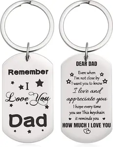 Father's Day Gifts for Dad - Remember I Love You Dad Keychain