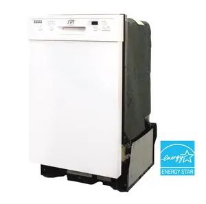 Sunpentown SD-9254WA 18 in. Energy Star Built-In Dishwasher with Heated Drying, White