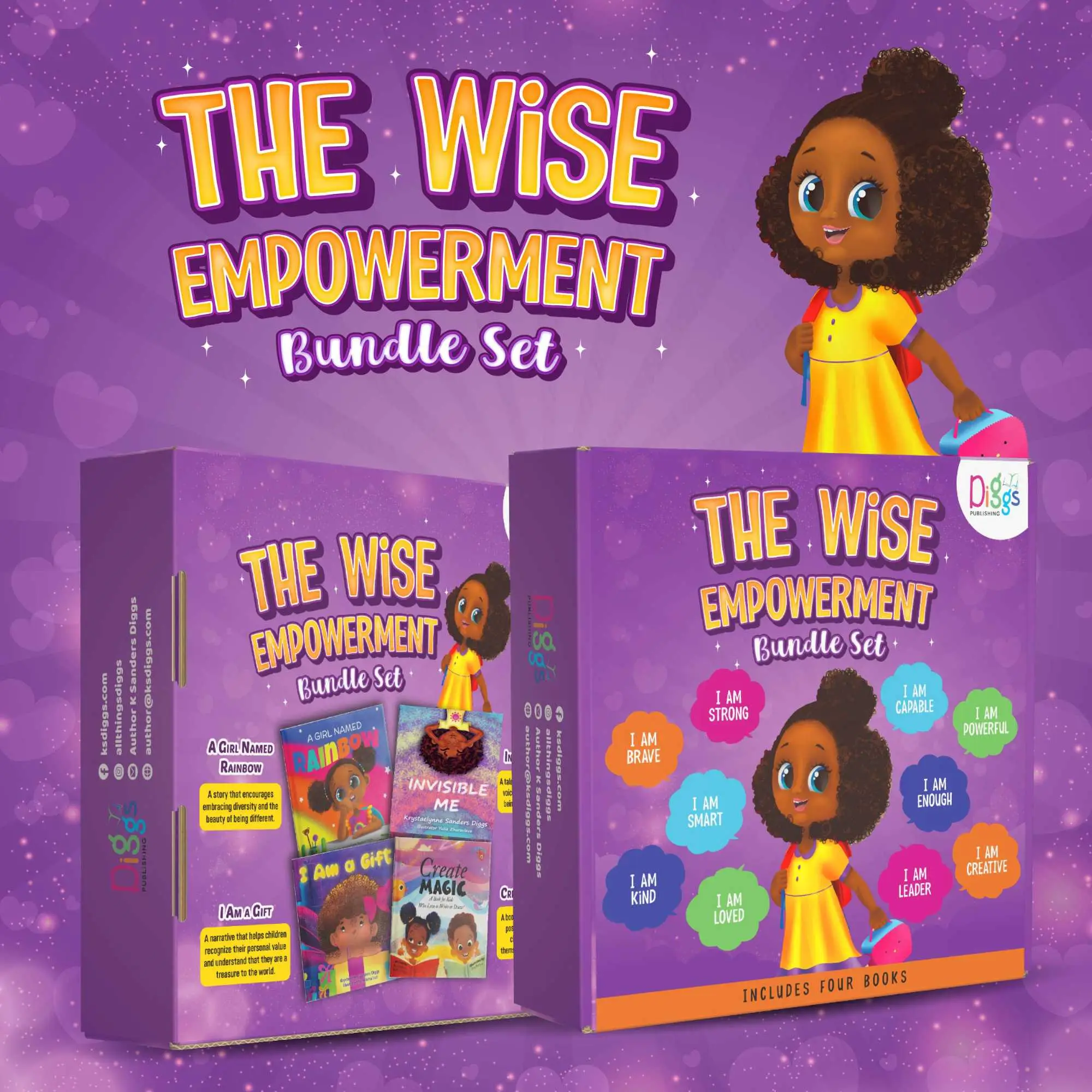 Wise Empowerment Box Set: 4 Confidence-Building Books for Children on Self-Esteem, Identity, and Inner Strength