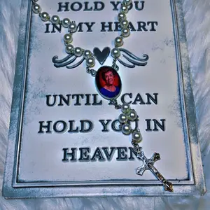 Memorial Custom Rosary with Prayer Beads and Symbolic Design