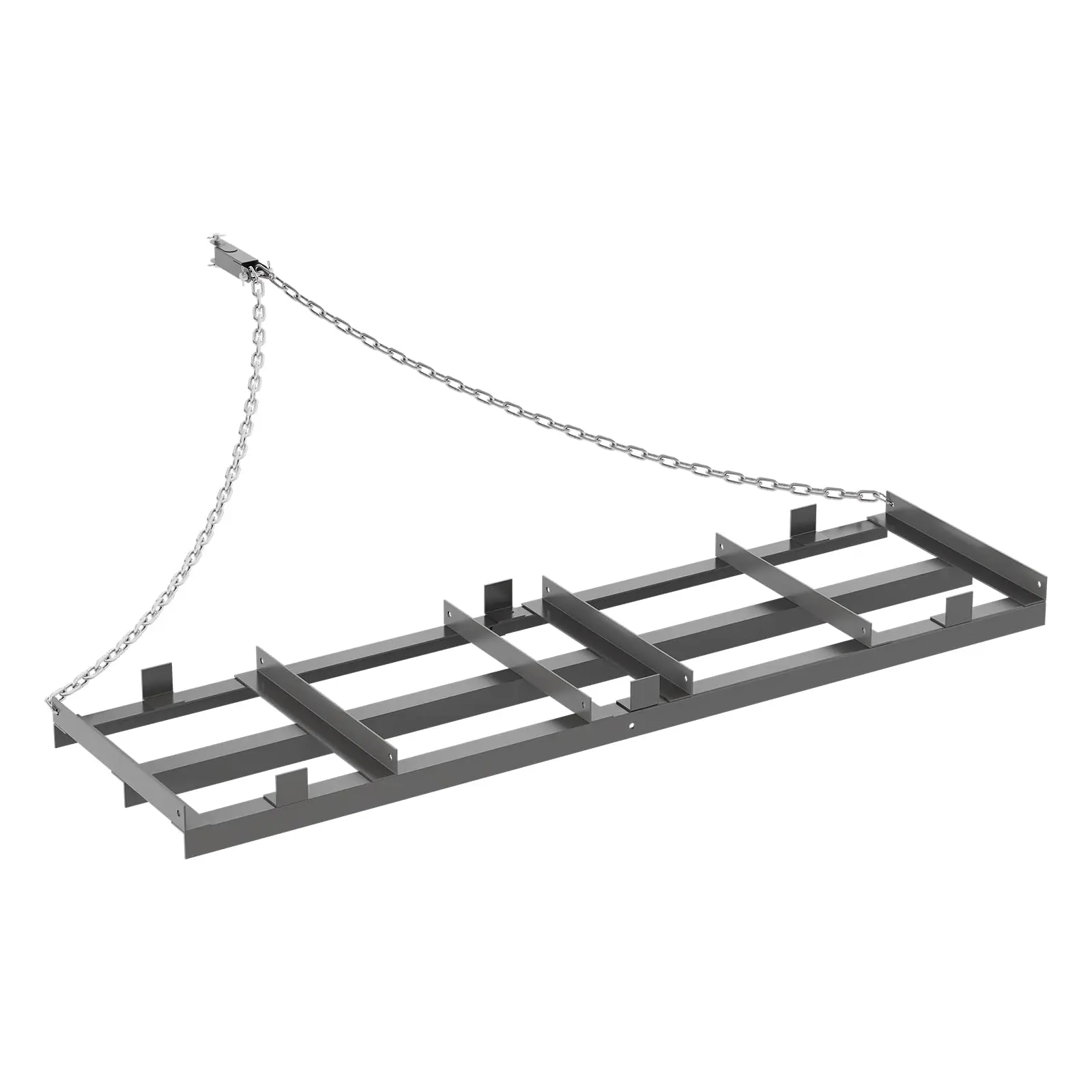 GARVEE 6FT Heavy Duty Drag Harrow for ATV, Tractor & UTV - Tow Behind Driveway Grader with Chain Link - Landscape Rake for Gravel, Sand, Soil, Hay - Lawn Leveling Tool for Field, Yard, Pasture