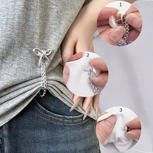Adjustable Cuff Clips Set, Women's Novelty Accessories, Pants Fasteners, Leg Clamps, No Sewing Required, Detachable and Durable