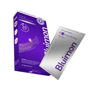 Bluimon Colour Correction  purple teeth Cleaning Patches Daily Dental Care Tooth strips with Gentle Brightening Gum Care Efficient Stain Removal Safe for Sensitive Teeth