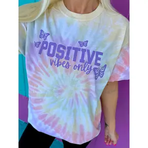 Positive Vibes Only Tie-Dye Tee