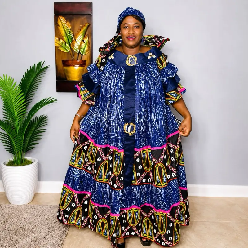 Mavelline African Wear Shop Ankara Kaba Transitional Gown