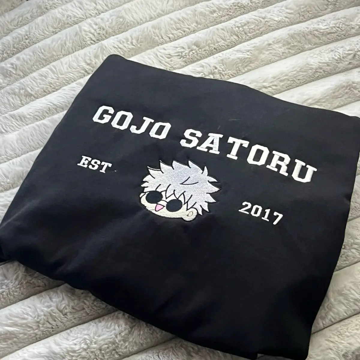 Gojo Satoru jujutsu kaisen crew neck pullover sweater unisex