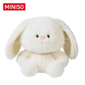 MINISO Tanit Bunny Guardian Series Sitting Plush Toy, Soft Rabbit Stuffed Animal Plushie, Cute Kawaii Birthday Gift for Girls Kids Women