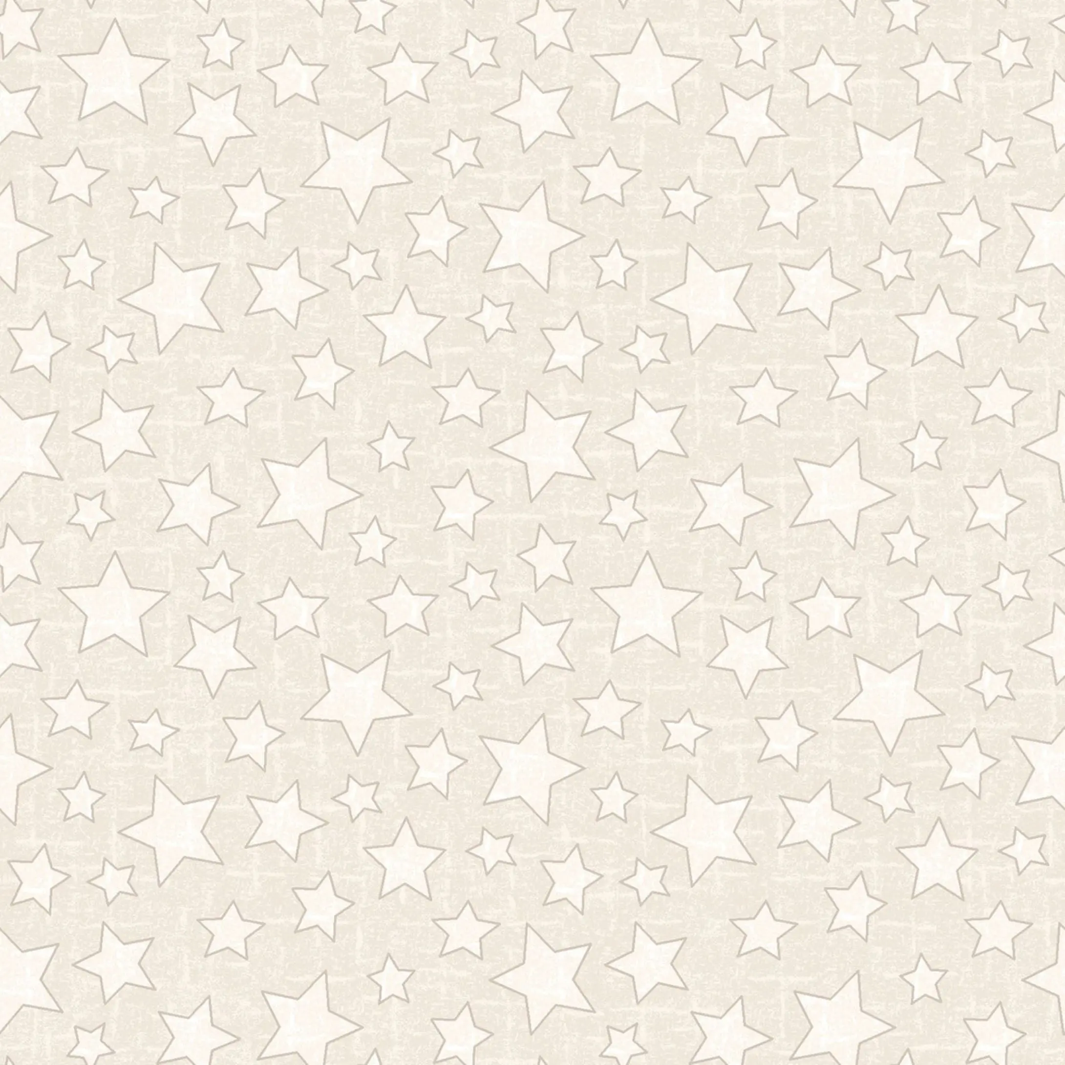 Snowtop Mountain Flannel Stars Cream Fabric | Maywood Studio Star Flannel by the Yard