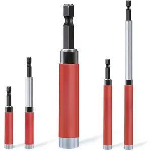 Drive Guide with Sleeve, Mixed Length Magnetic Drill Bit Tip Holder for Prevent Screws Shaking When Driving
