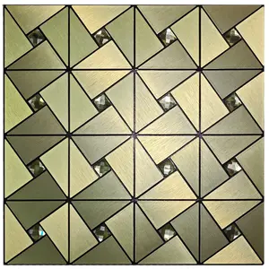 10-piece Metal Mosaic Wall Stickers, Waterproof And Moisture-proof, Fireproof AndHigh-temperature Resistant, lt Can Be Used In A Variety Of Scenarios, Such AsBedrooms, Kitchens, And Bathrooms, The Back Comes With  Glue, Which Can BeCut Freely