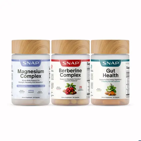 Metabolic Support Bundle - Gut Health + Berberine + Magnesium Complex - Supports Digestion, Energy & Daily Wellness - Probiotics & Essential Minerals - 3rd Party Tested