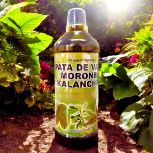 New - Pata de Vaca, Moronel, Kalanchoe - Juice Tonic- Jugo De Pata de Vaca, Moronel, Kalanchoe -   de 1 litro (33.3Fl Oz)