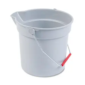 212 MAIN Brute 10-Qt Plastic Utility Bucket - 10.5 in Diameter, 10.25 in Height, Gray, Graduated Home Supplies for Mopping, Home Care