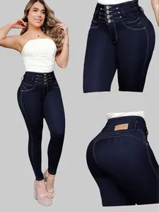 COLOMBIAN BONBONUP WOMAN'S JEANS BUTT LIFTER WITH THREE BOTTONS