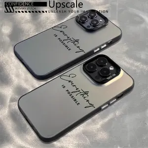 Anything is Possible Suitable for iPhone 16 Pro Max/15/14 PLUS/13/12/11 phone case with Plated keys, Thick Shockproof Anti-Drop Anti-Fingerprint Full Protective Phone Case, stylish and sophisticated, Durable, Shockproof And Fashionable PC Material
