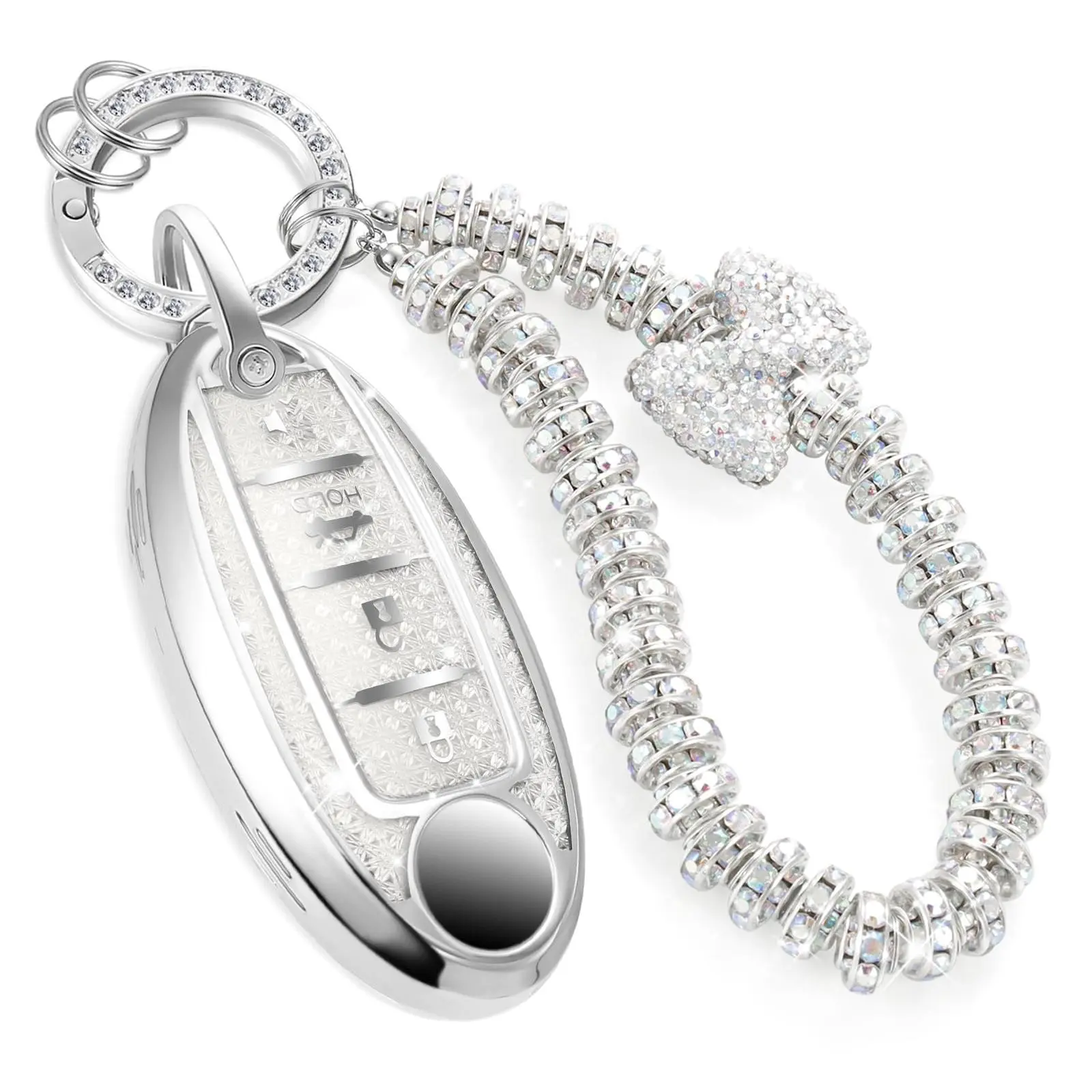 Zirconia Wristlet /White