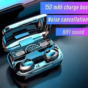 Ultra-Long Battery Bluetooth-compatible Earphones, In-Ear Wireless Noise Cancelling Headphones, LED Display Sport Earbuds with Mic, M10 V5.3 Stereo Sound