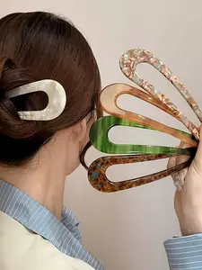 Stylish Marble Pattern Hair Stick for Women, Perfect for Indoor and Outdoor Use, Fashion Hairpin for Elegant Hairstyles, Hair Clips