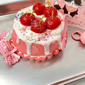 Cherry Cake Squeeze Toy, Soft Slow Bounce Sensory Toy, Ventilation Relaxation Tool, Durable Unique Design, Perfect Party Gift