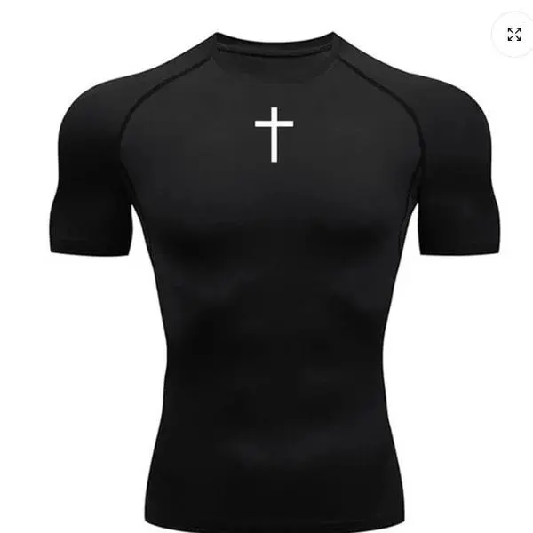 Men's & Women's Quick-Drying Short Sleeve High-Elastic Tight-Fitting Activewear Top - Tummy Control Swimwear, Workout Rash Guard, Gym Training, Full Coverage, Gift Option