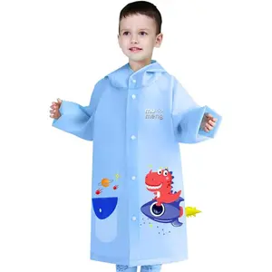 Kids Raincoats, Waterproof Rain Jacket Boys Girls Rain Poncho Toddler Rainwear 3D Cartoon Rain Suit for 2-12 Years