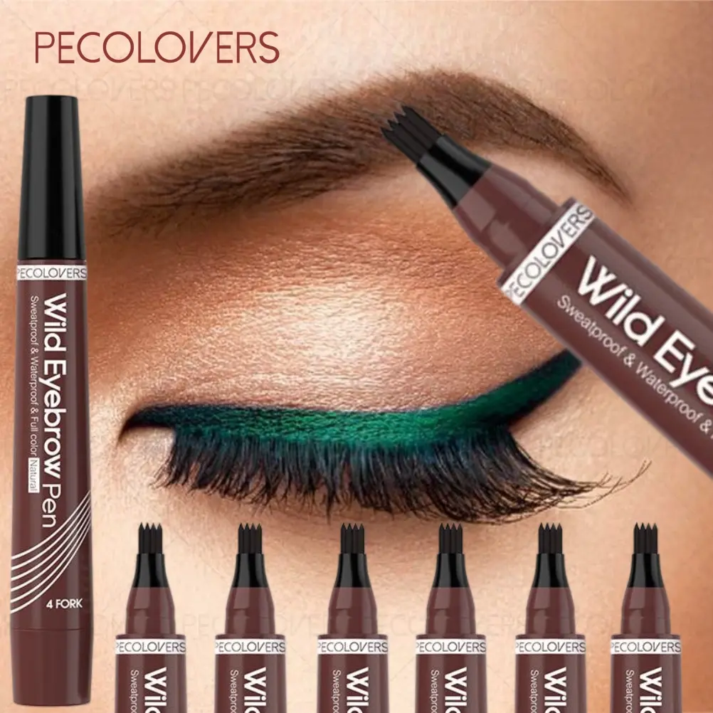 6pcs/set Red-brown, Quick Drying Eyeliner, Smooth Finish, Easy To Color, Multi-purpose, A Must-have for Everyday Makeup