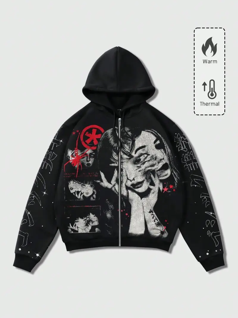 y2k hoodie back print - TikTok Shop