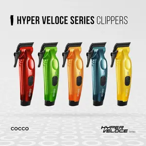 COCCO Hyper Veloce Pro Clipper with Digital Gap Graphene Blade Edger High-Torque Brushless BLDC Motor Cordless All-Metal Design Lithium-Ion Battery Charging Base Included