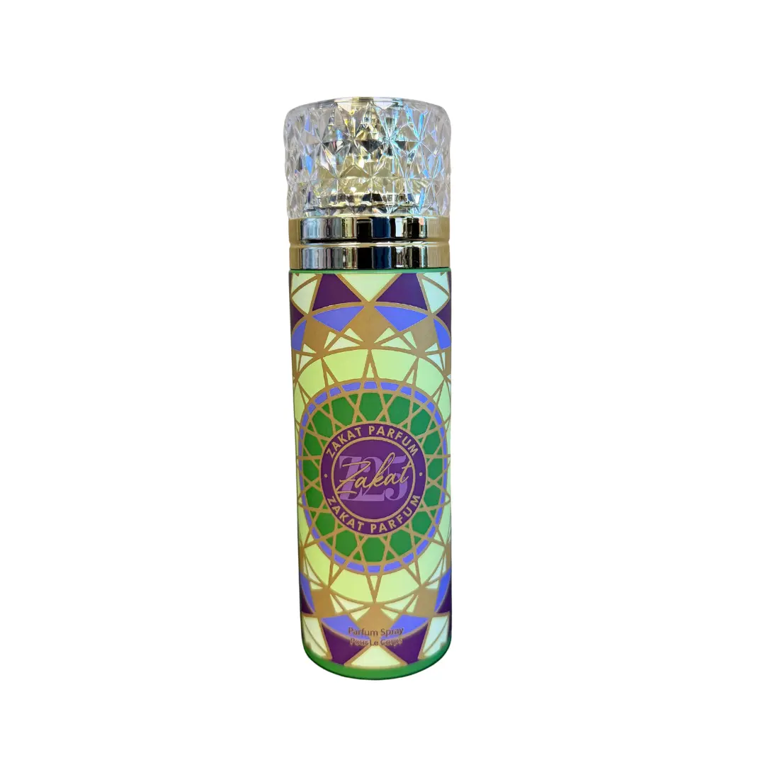 Zakat Parfum | Z25 | Unisex Fragrance | 200 ML | Perfumed Spray (Body Spray) | Violet Leaf - Blueberry &Cassis