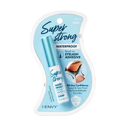 i-Envy KPEG20 Super Strong Waterproof Eyelash Extension Glue - Humidity Resistant, Tear-Proof, Sweatproof Band Strip Lash Glue with Butylene Glycol, Denatonium Benzoate, Dry Before Use All-Day Hold Makeup Accessory