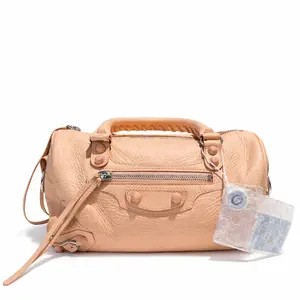 Pre-owned Balenciaga Goatskin Shoulder Bags Classic Twiggy Boston Motorcycle BJ1101404045