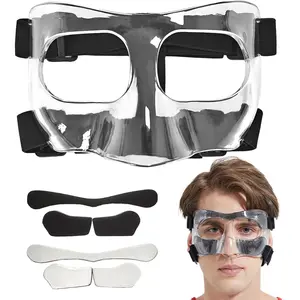 Nose Guard for Broken Nose Adjustable Basketball Baseball Softball Face Guards Face Shield Masks for Adults and Teenagers Sports Training Nose Guard Protects Nose and Face from Injury
