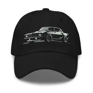 1969 Camaro Dad Hat – Black Edition Classic Muscle Car Hat gift for dads
