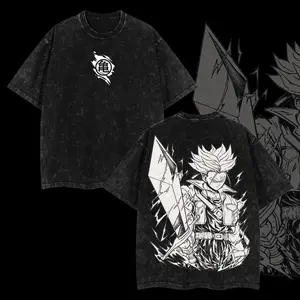 Dragon Ball "Trunks" Vintage Unisex Oversize Anime Manga Acid Washed T-shirt, graphic tee,anime merch fan, outfits men