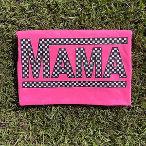 Checkered Mama Tee