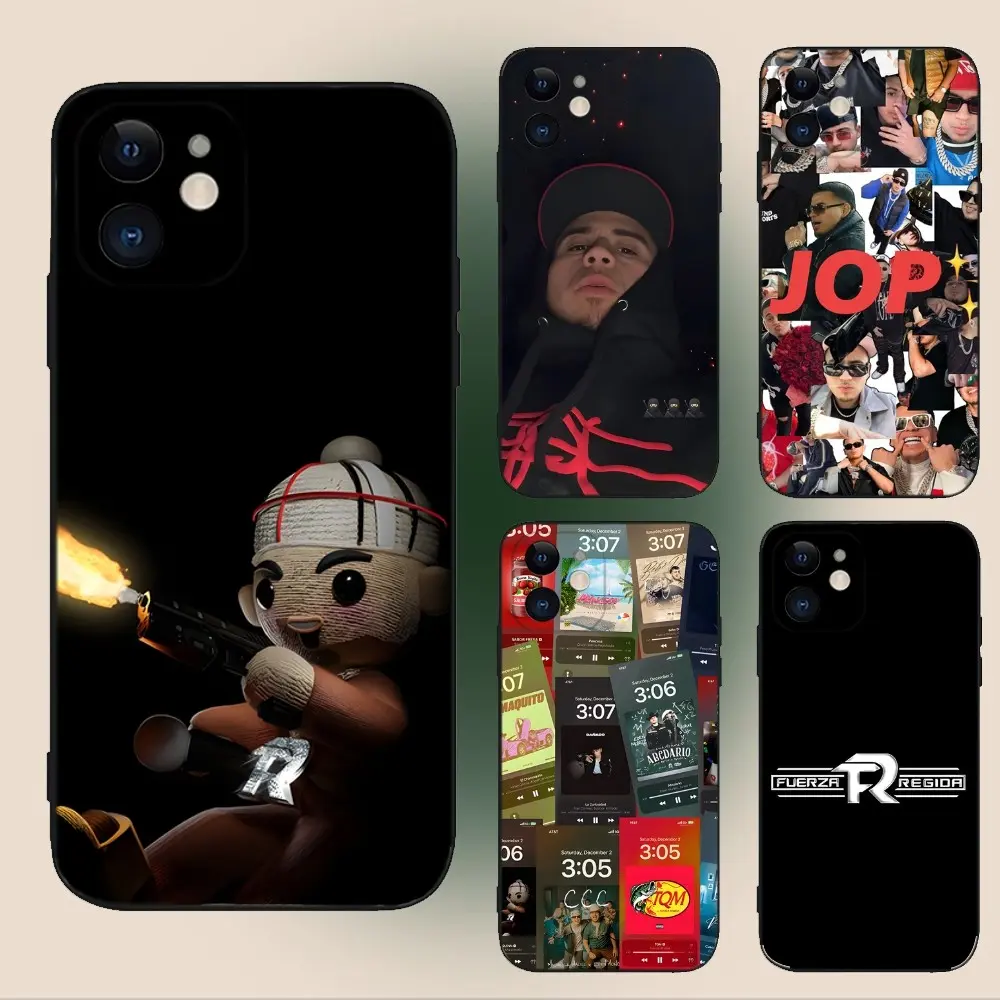 JOP F-Fuerza Regida Soft Silicone Black Smartphone Case - Full Protection Casing for iPhone 15,14,13,12,11,Plus,Pro Max,XS,X,XR,SE,Mini,8,7 (Including iPhone 12 Pro Max) - Mobile Phone Accessory