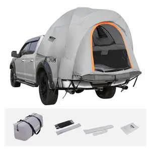 【SummerFinds】VEVOR Truck Bed Tent, 6.4'-6.7' Pickup Truck Tent with Rain Layer and Carry Bag, Waterproof PU2000mm Double Layer Truck Tent, Accommodate 2-3 Person, for Camping Traveling Outdoor Activities