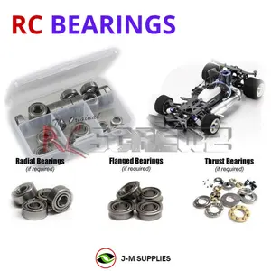 RCScrewZ Metal Shielded Bearing Kit kyo113b for Kyosho Evolva M3 1/8th Nitro (#31286) | RCX