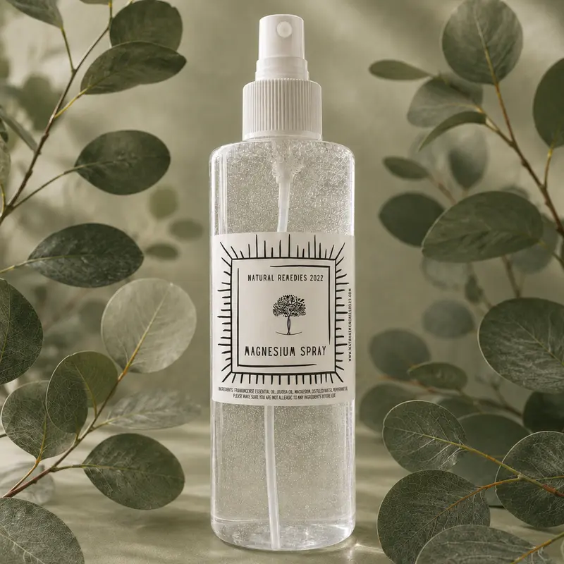 Transdermal Magnesium Mist 16oz - Peppermint Oil-Infused Hydrating Face & Body Spray, Skincare Moisturizers & Mists