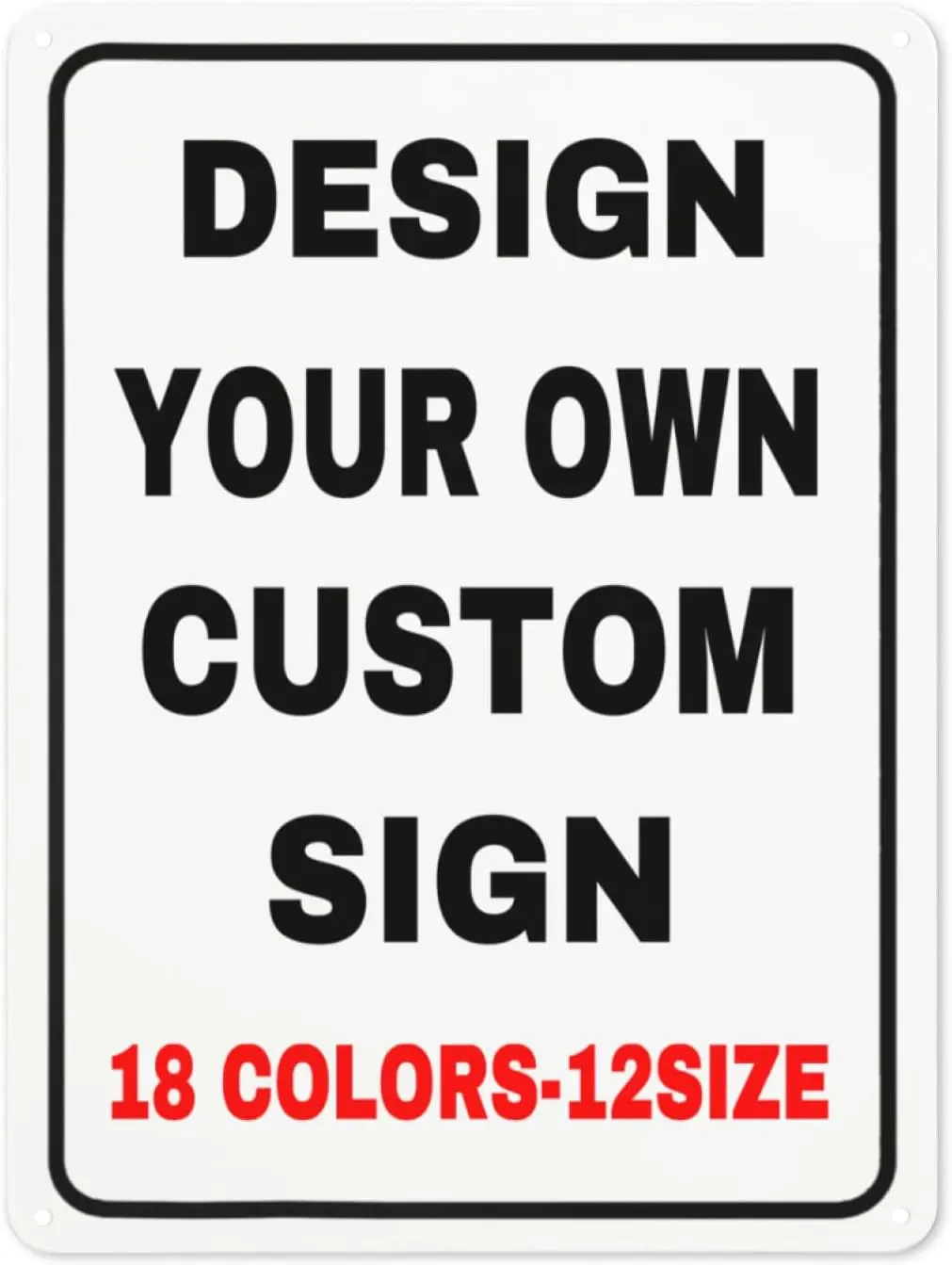 Signs Outdoor Metal Personalized Signs With Your Photo Text Logo Custom Wall Sign Decorative House Signs For Business Workplace Office Home