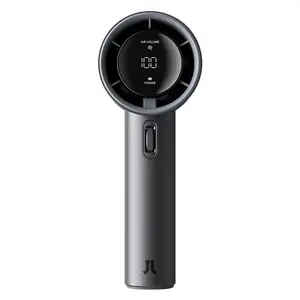 JISULIFE Handheld Protable Fan 4500mAh Battery, 100 Speed Dial, Digital Display, USB Rechargeable  for Travel & Outdoor, Gifts for Women Men