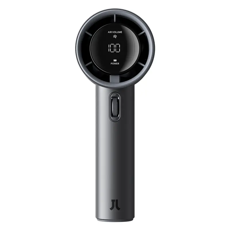 JISULIFE Portable Battery Powered Fan - 4500mAh, 100-Speed Dial, Digital Display, USB Charging, Cooling Personal Fan for Travel & Outdoor, Mens Gifts