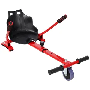 Hoverboard Seat Attachment Go-Kart - Adjustable Frame for 6.5" 8" 10" Hoverboards, Trackless Ride-On Scooter Cart for Kids (Off-Road Compatible), Trackless Ride-On Scooters